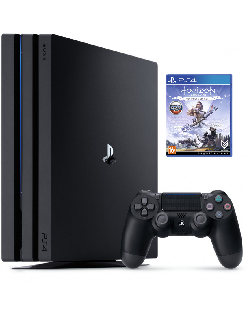 Игровая консоль Playstation 4 Pro 72** 1TB (Б/У) + Horizon Zero Dawn